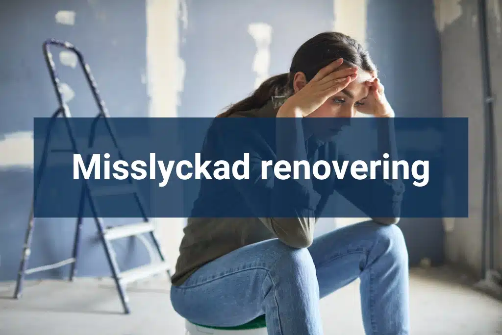 Misslyckade badrumsrenoveringar