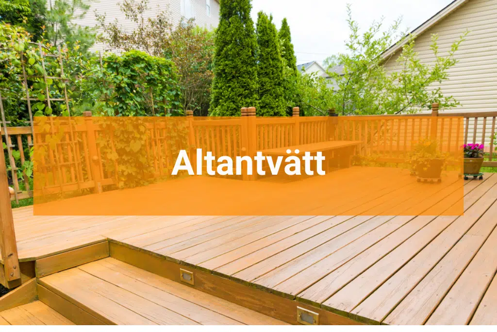Altantvätt samt underhåll parkettgolv