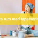 Tapetsera på målad vägg