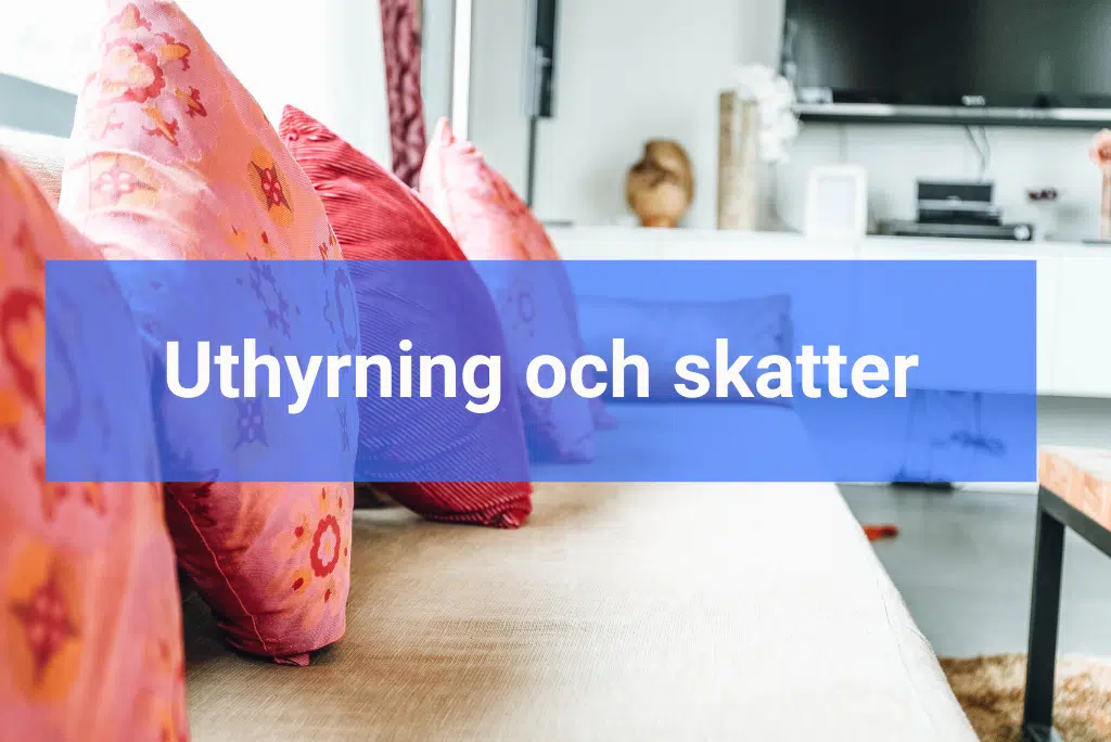 Uthyrning andra hand skatter