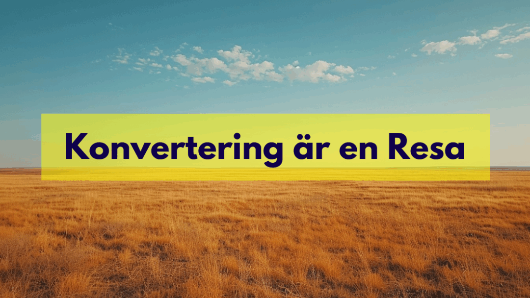 Konvertering är en Resa